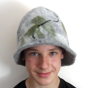 Sombrero de lana Regalo de cumpleaños Saunahat Saunafilzhut, Cappelli sauna, Cappello di sauna, Saunamütze, Saunahüte, Sauna hoed