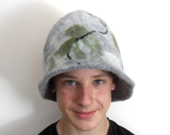 Wool  Hat  Birthday gift  Saunahat Saunafilzhut, Cappelli sauna, Cappello di sauna, Saunamütze, Saunahüte,  Sauna hoed