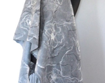 Shawl   lace wrap light grey  shawl merino wool wrap  silver wrap women wrap gift for her long gray scarf