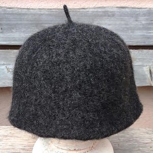 Sauna hat Gray green  hat  Cap Accessories Steam Room for men and Woomen Gift Items Sauna Hat Unique birthday gift idea  Saunahat Filz Mütze