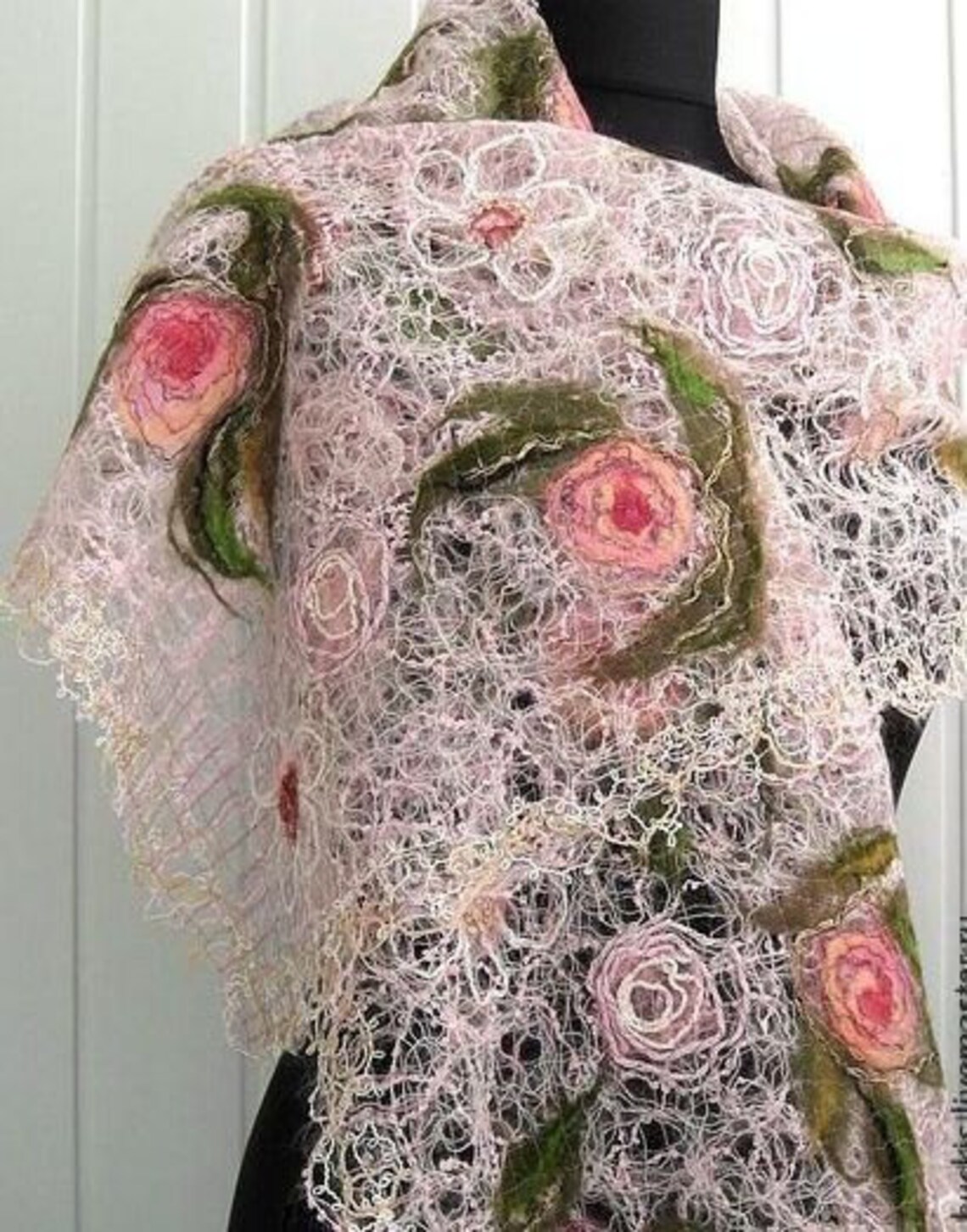 cerise pink shawl for wedding