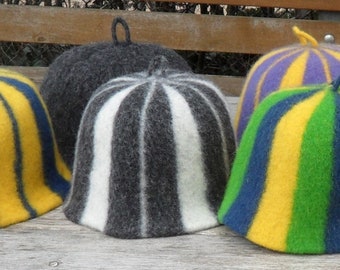 Czapka do sauny unisex Czapka do sauny wełniana Czapka wełniana Akcesoria do łaźni parowej dla mężczyzn i kobiet Prezenty Czapka do sauny Pomysł na wyjątkowy prezent urodzinowy Czapka do sauny
