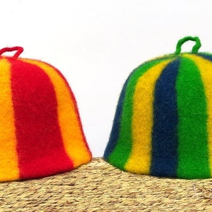 Unisex sauna hat Wool sauna hat Wool Cap Accessories Steam Room for men and Woomen Gift Items Sauna Hat Unique birthday gift idea  Saunahat