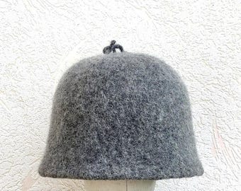 Gorro de sauna unisex, gorro de sauna de lana, accesorios para sauna, gorro de sauna para hombres y mujeres, gorro de sauna, idea de regalo única de cumpleaños, gorro de sauna