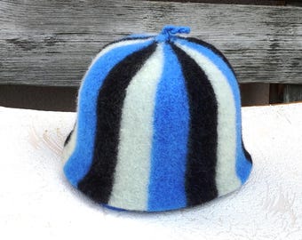 Gorro de sauna unisex, gorro de sauna de lana, accesorios para sauna, gorro de sauna para hombres y mujeres, gorro de sauna, idea de regalo única de cumpleaños, gorro de sauna
