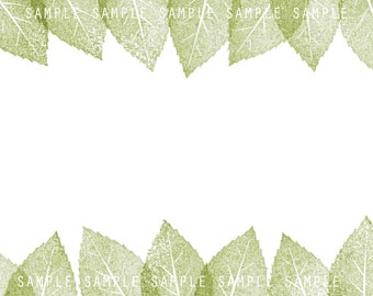 Leafy Border Digital Download