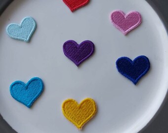 14pc//set Iron on Small patches Heart patches Fashion patches