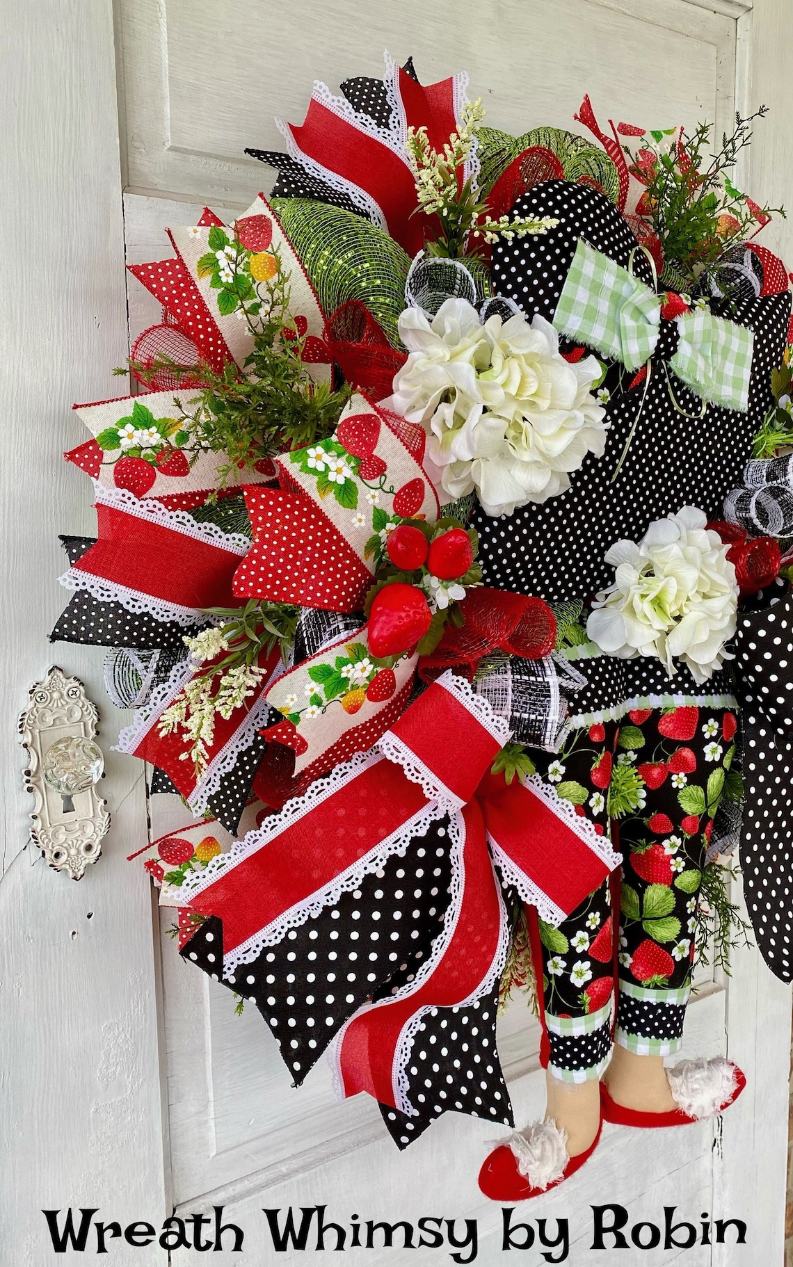 Summer Wreath, Strawberry Wreath, Gardening Wreath, Summer Decor ...