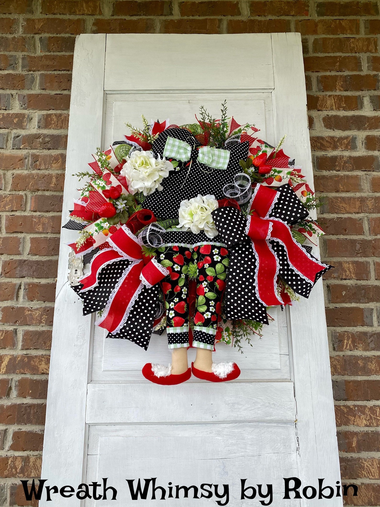 Summer Wreath, Strawberry Wreath, Gardening Wreath, Summer Decor ...