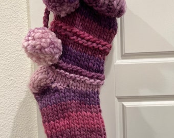 STRIPED WOOL STOCKING