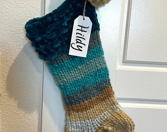 STRIPED CHRISTMAS STOCKING