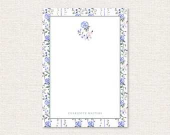 Personalized 5x7 Notepad – 50 Tear-Off Pages – Custom Stationery Gift – Luxe Paper – Grandmillennial Style – Teacher or Mom Gift Idea