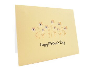 Mother's Day Card, Flowers, Greeting Card, Mom's Day