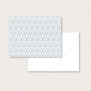 Tarjetas de notas plegadas / Grandmillennial / Juego de 12 A2 Papelería personalizada / Papel de lujo / Regalo para ella, anfitriona, maestra, dama de honor