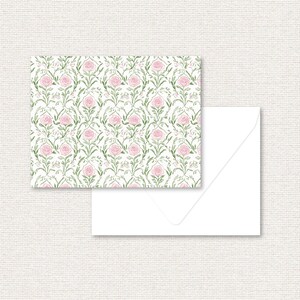 Tarjetas de notas plegadas / Grandmillennial / Juego de 12 A2 Papelería personalizada / Papel de lujo / Regalo para ella, anfitriona, maestra, dama de honor