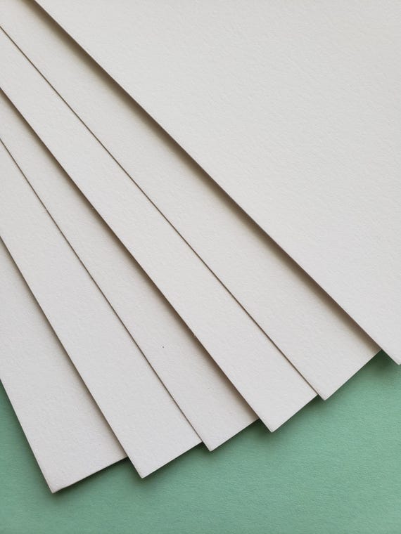 White Cardstock 100# Cover, Eggshell Finish, Pack of 100 8.5" x 5.5" Sheets, Scored