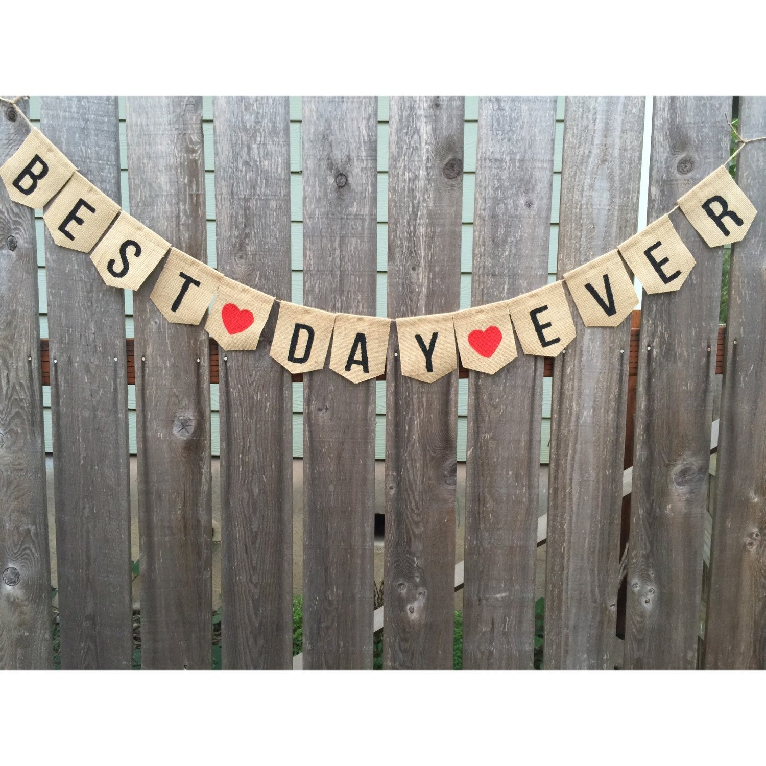 Wedding Sign Best Day Ever Banner Best Day Ever Wedding Etsy