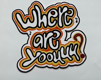 Blink 182 Sticker, I Miss You Song, Where are You, Pop Punk Music, Lyric Art