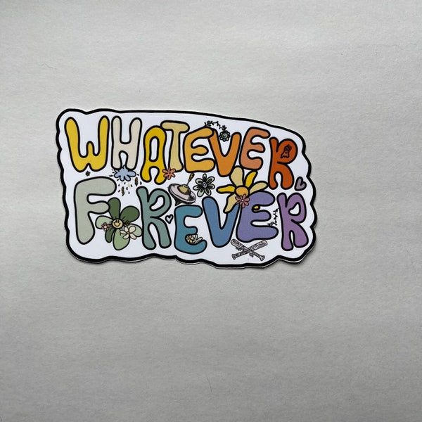 Modern Baseball Sticker, Whatever Forever, Pop Punk Music, Lyric Art