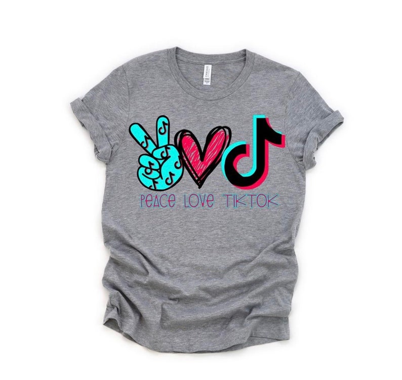 Download Peace Love Tik Tok Shirt | Etsy