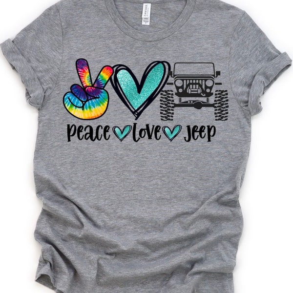 Peace Love Jeep T-Shirt