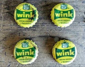 wink soda bottle etsy