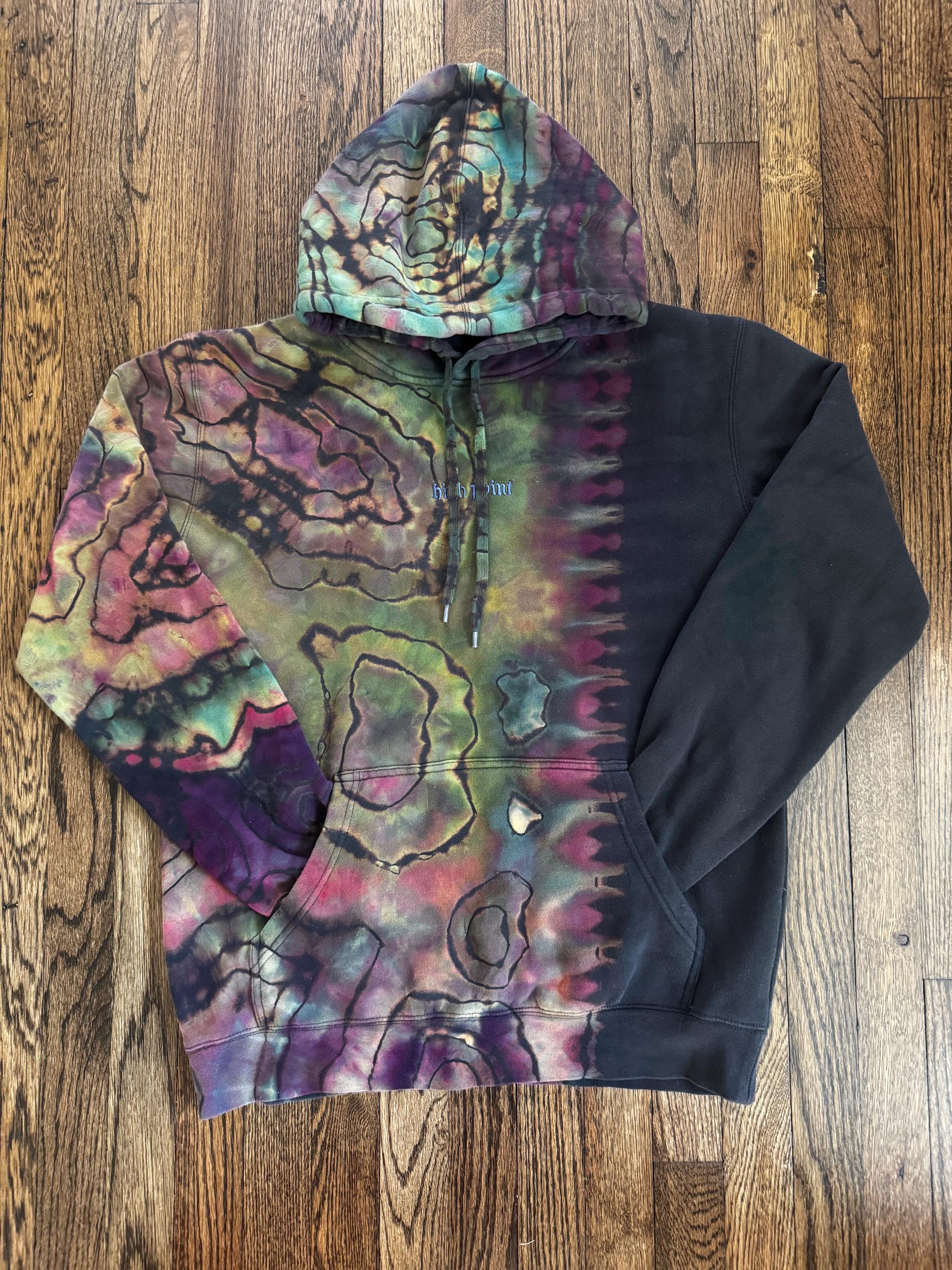Tie Dye Zip Hoodie - Etsy