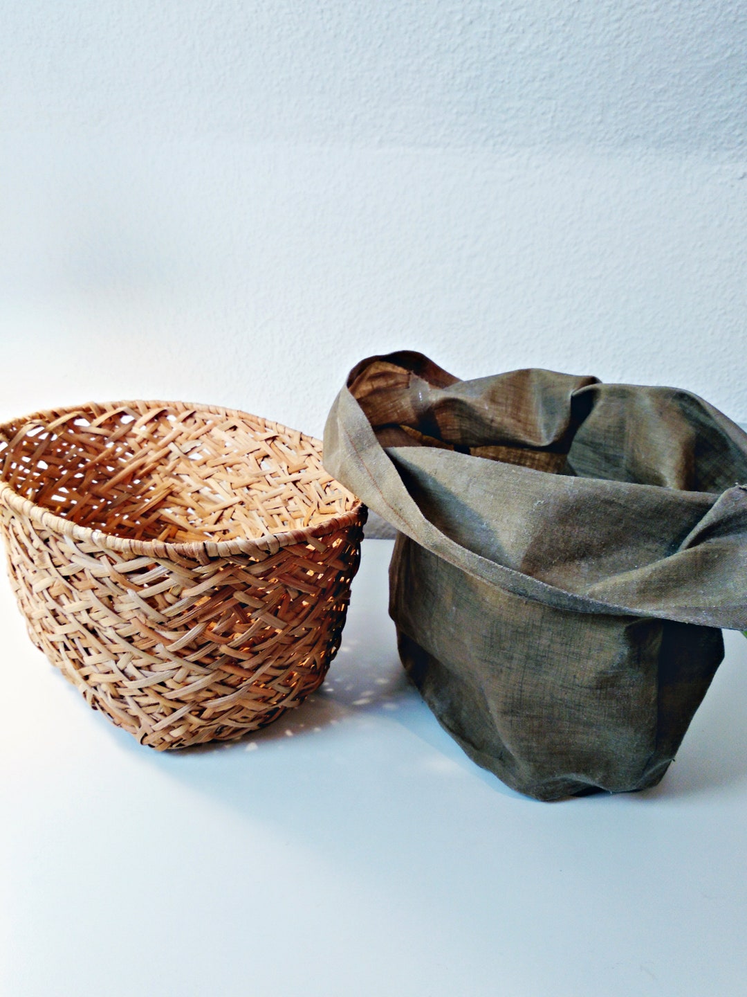 The Rattan Basket & Beeswax Bag Etsy UK