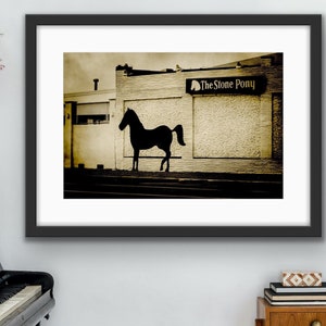 Stone Pony Photography Print - Asbury Park Photograph - New Jersey Shore Fine Art Photo - Various Sizes - Vintage Retro Sepia Tone