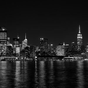 Midtown Manhattan New York City Skyline Photo Print in Black - Etsy