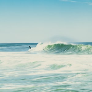 Abstract Surfing Deal New Jersey, Surfer, Retro Color Tone, Kids Bedroom, Beach House Decor, Jersey Shore, Fine Art Photography Print