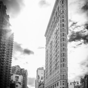 Flatiron Building, New York City, Architecture, Black and White Fine Art Photography Print
