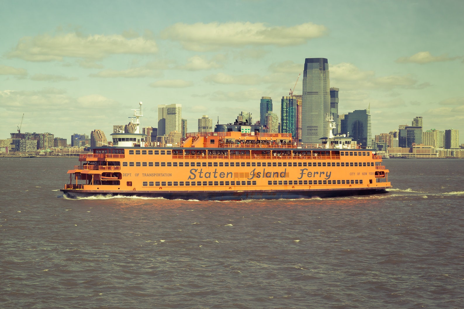 Staten Island Ferry Photo Print, Vintage Style New York City Fine Art