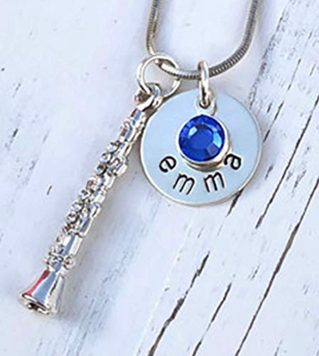Personalized Crystal Charm Necklace Charm Etsy