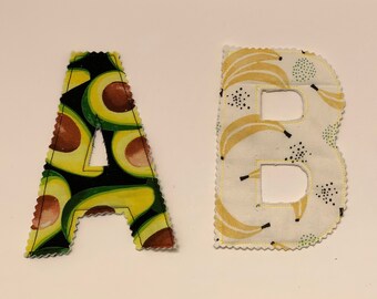 Gestepptes Stoff Alphabet