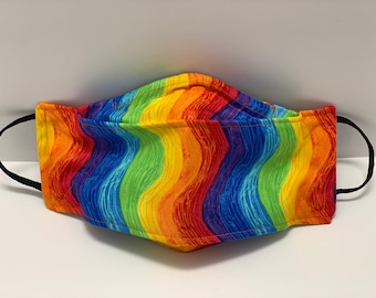 3 Lagen Regenbogen Pride Maske