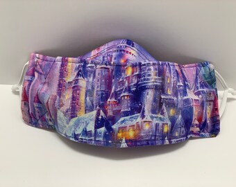 3 Lagen Märchenburg Kinder Maske