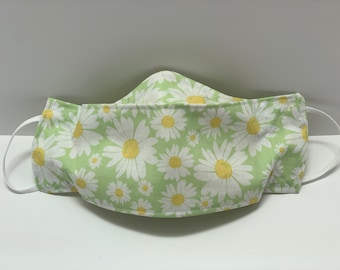 3 Lagen Hellgrüne Daisy Maske