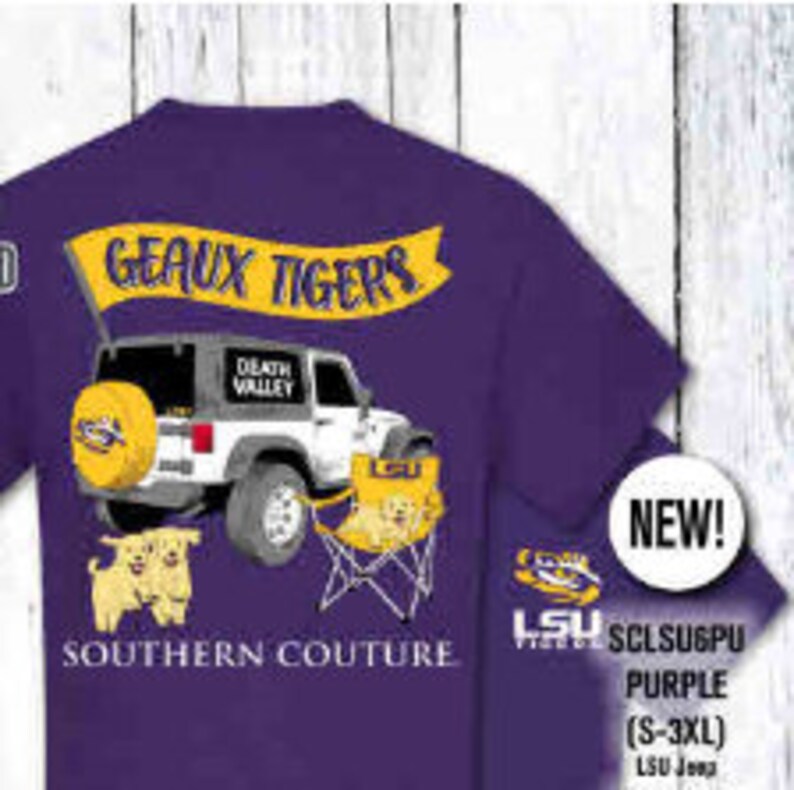 Geaux Tigers Jeep Tshirt