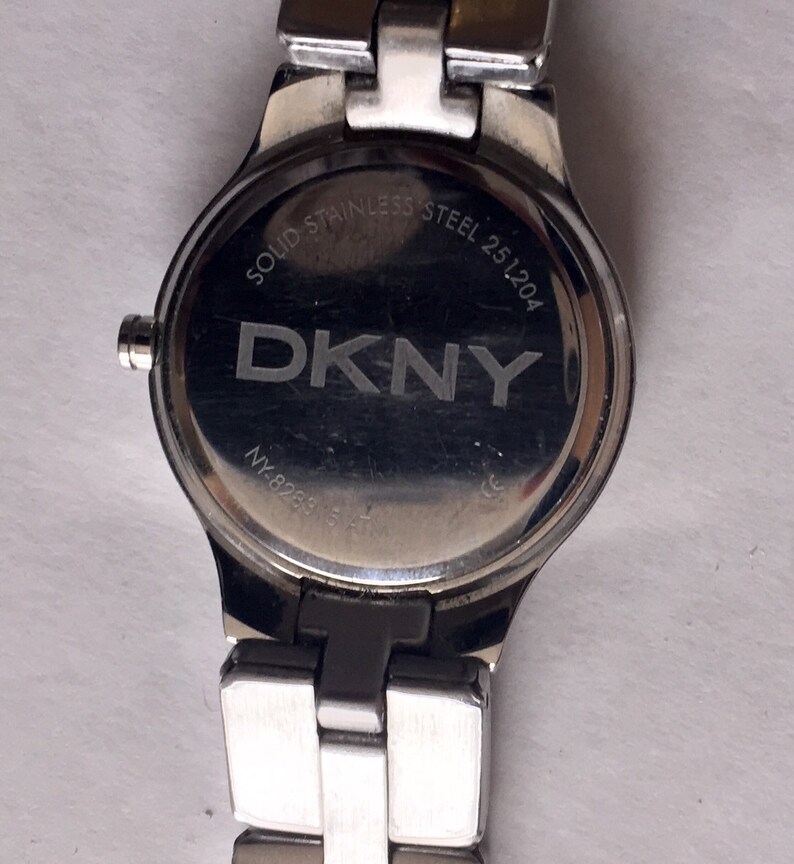Solid Stainless Steel DKNY watch great deal Etsy
