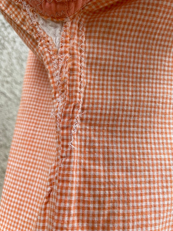 Antique 1920s Dress Bloomers Homespun Gingham Two… - image 8