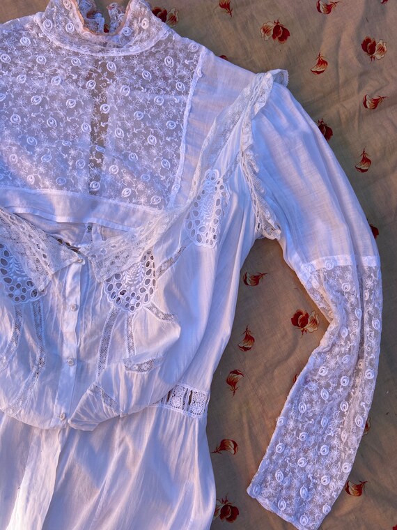 Antique Edwardian Dickie with Sleeves Under Garmen