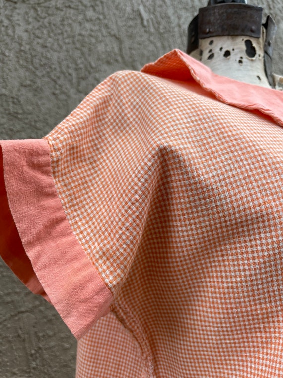 Antique 1920s Dress Bloomers Homespun Gingham Two… - image 6