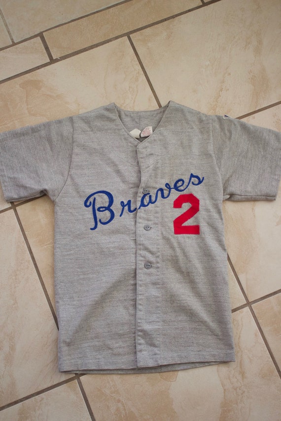 braves button up shirt