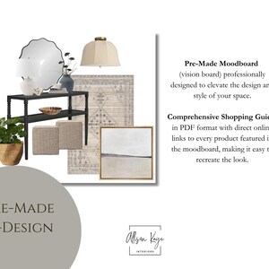 PRE-MADE Elegant Powder Room Moodboard, Shoppable Links, Bathroom ...