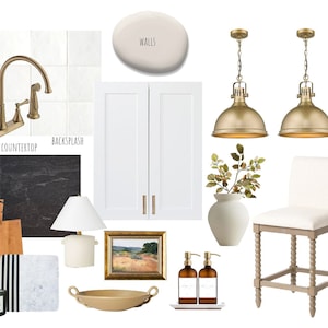The Finishing Touch Interior Design Service with Custom Mini Moodboard E-Design and Product Shopping Guide