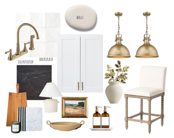 The Finishing Touch Interior Design Service with Custom Mini Moodboard E-Design and Product Shopping Guide