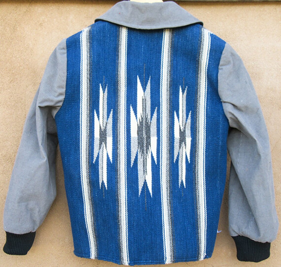 Corduroy Chimayo jacket Rio Grande style handwoven wool w/ Etsy