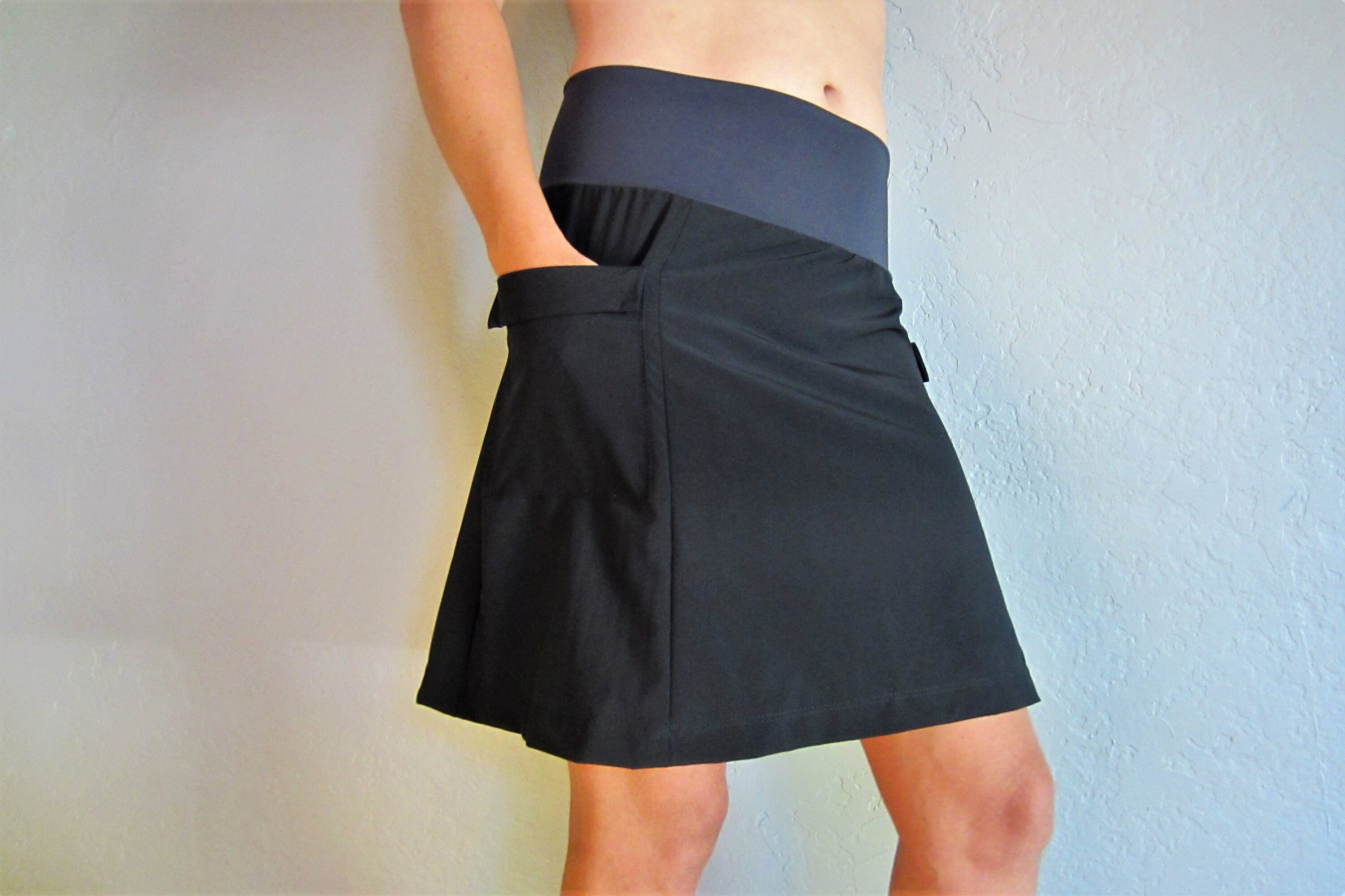 Activewear Hiking Skirts with yoga style waistband and side Etsy