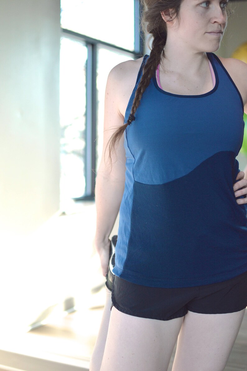 Workout Top Sewing Pattern for Women // the Madi // Running Etsy